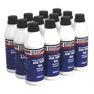12pk Sealey Air Tool Oil 500ml High Quality Oil - Air Powered Tools ATO/500 12pk - Picture 1 of 1