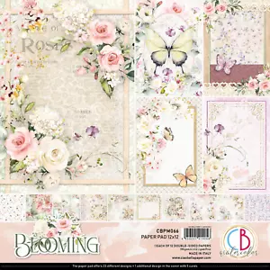 Ciao Bella Blooming 12"x 12" Double Sided Scrapbooking Paper Set Floral Spring - Picture 1 of 13