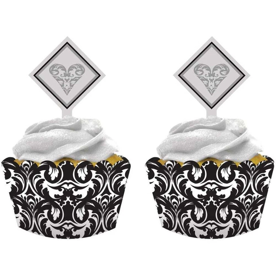 Ever After Cupcake Wraps w/Picks 12CT - Image 1 of 1