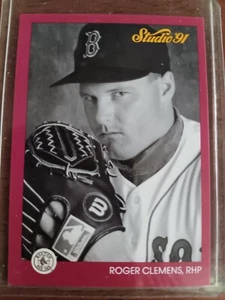 ROGER CLEMENS RED SOX 1991 STUDIO BY LEAF BASEBALL CARD #14 - Picture 1 of 1