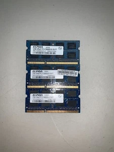 ELPIDA EBJ21UE8BDS0-DJ-F 6GB (3x2GB) PC3-10600S DDR3 SO-DIMM Laptop RAM - Picture 1 of 1