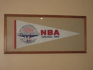 Vintage Original NBA All-Star Chicago Bulls Pennant Full Size jordan pippen rose - Picture 1 of 7