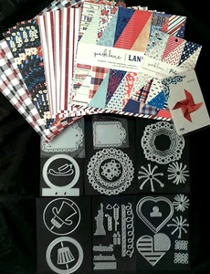 Stars Patriotic 4. Juli Thema verschiedene Stanzformen & Scrapbooking Papiere Posten - Bild 1 von 21