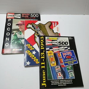 The Pocono 500 Race Lote de 3 programas de recuerdo años. Libro de carteles Nascar 91 93 99 - Imagen 1 de 7