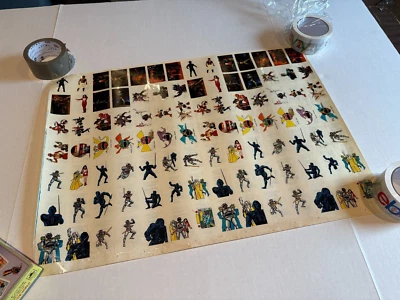 VINTAGE RARE Cromy POWER RANGERS Uncut Sticker Trading Card Sheet 1990s - Image 1 of 4