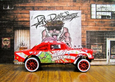Dr Dave's Customs, Hot Wheels 55 CHEVY GASSER, TRUMP / GRINCH / CHRISTMAS, C4396 - Изображение 1 из 4