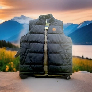 Field & Stream Quilted Vest Jacket Blue Full Zip Size XL Hunting Outdoor Puffer - Picture 1 of 7