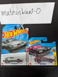 Hot Wheels DMC Delorean Treasure Hunt And Pink - Picture 1 of 1