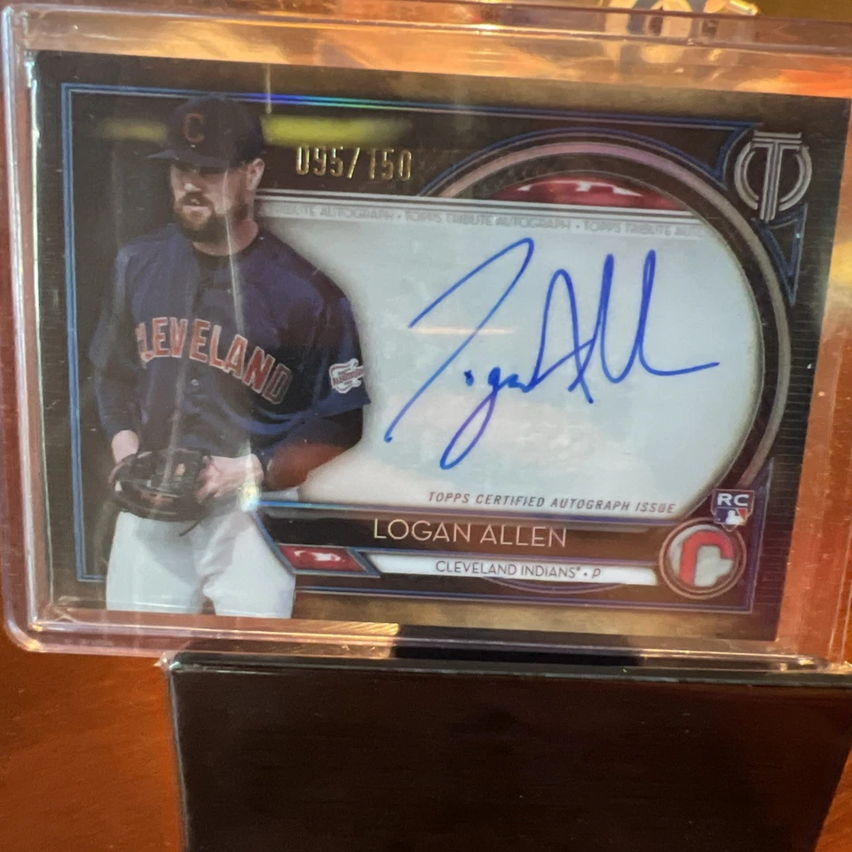 2020 Topps Tribute - Tribute Autographs Logan Allen #TA-LA Blue /150 (AU, RC) - Image 1 of 2