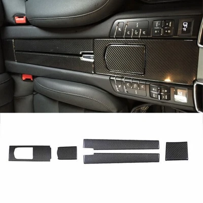 Decoração de painel de câmbio de controle central fibra de carbono seca para Porsche Panamera 2010-2016 - Imagem 1 de 4