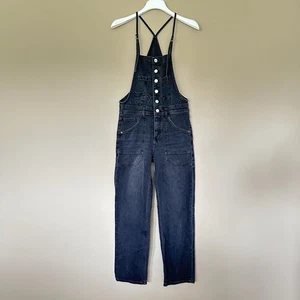 Anthropologie Pilcro Overall Painter Denim schwarz Grunge Damen Gr. 25 XS Jumpsuit - Bild 1 von 10