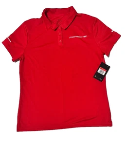 CAMISA POLO NIKE DRI FIT MUJER PORSCHE ROJA TALLA GRANDE NUEVA CON ETIQUETAS - Imagen 1 de 3