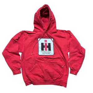 International Harvester Hoodie Mens M Red Pullover Farming Trucking - Picture 1 of 6