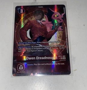 World Convergence Owen Dreadnought Alt Art BT21-081 R Digimon Karte Englisch NM - Bild 1 von 2
