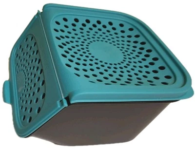 TUPPERWARE - Knoblauchlager 2,3L schwarz ,selten Gebraucht/Prima Zustand - Bild 1 von 4