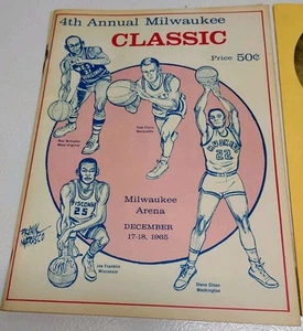 4th Annual Milwaukee Classic December 17-18 1965 D1 Program Very Nice - Bild 1 von 1