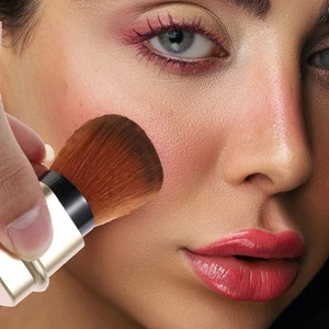 Cepillo antipolvo retráctil polvo iluminador maquillaje moda rubor - Imagen 1 de 11