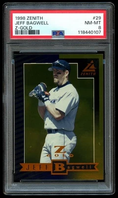 1998 Pinnacle Zenith Z-Gold #29 Jeff Bagwell /100 PSA 8 NM-MT (POP 1) - Image 1 of 2