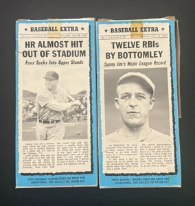 1969-70 Bazooka 2 ComplBoxes No 7 & 4 Bottomley Ty Cobb Gehrig Complete Box - Bild 1 von 5