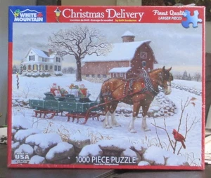 ENTREGA NAVIDAD - NUEVO - PUZZLE MONTAÑA BLANCO - Imagen 1 de 2