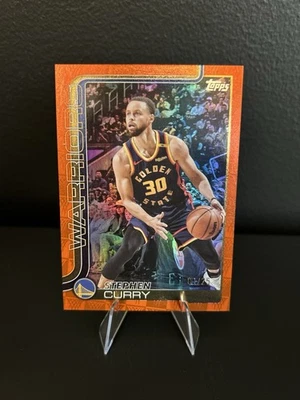 2025 Topps Stephen Curry Tip Off Orange 1/25 #135 - Image 1 of 4
