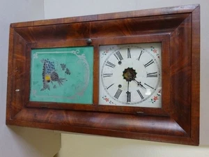 Wanduhr Ogee-Clock Fruchtkorbmalerei - Bild 1 von 2