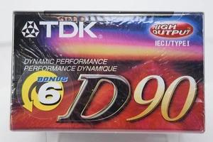 TDK D90 6er Pack Leerkassetten Typ I 90 Min High Output Neu Versiegelt - Bild 1 von 5