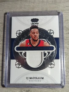 2022-23 Crown Royale CJ MCCOLLUM Knights of the Round Table Jersey #CJM - Picture 1 of 2