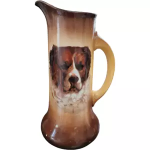 Antigua jarra Taylor Smith & Taylor 84 OZ con perro San Bernardo - Imagen 1 de 7
