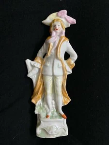 Vintage Gentleman Porcelain Figurine Orginal Rare19th Century Europe Decor Art - Picture 1 of 8