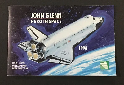 Marshall Islands 1998 VF MNH Sc# 677a John Glen's Return to Space Booklet Pane - Image 1 of 4