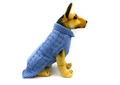 AXEL PETS Dog Blue Winter Warm Sweater Apparel for Dog and Puppy 2021 Cold Snow  - Image 1 of 4