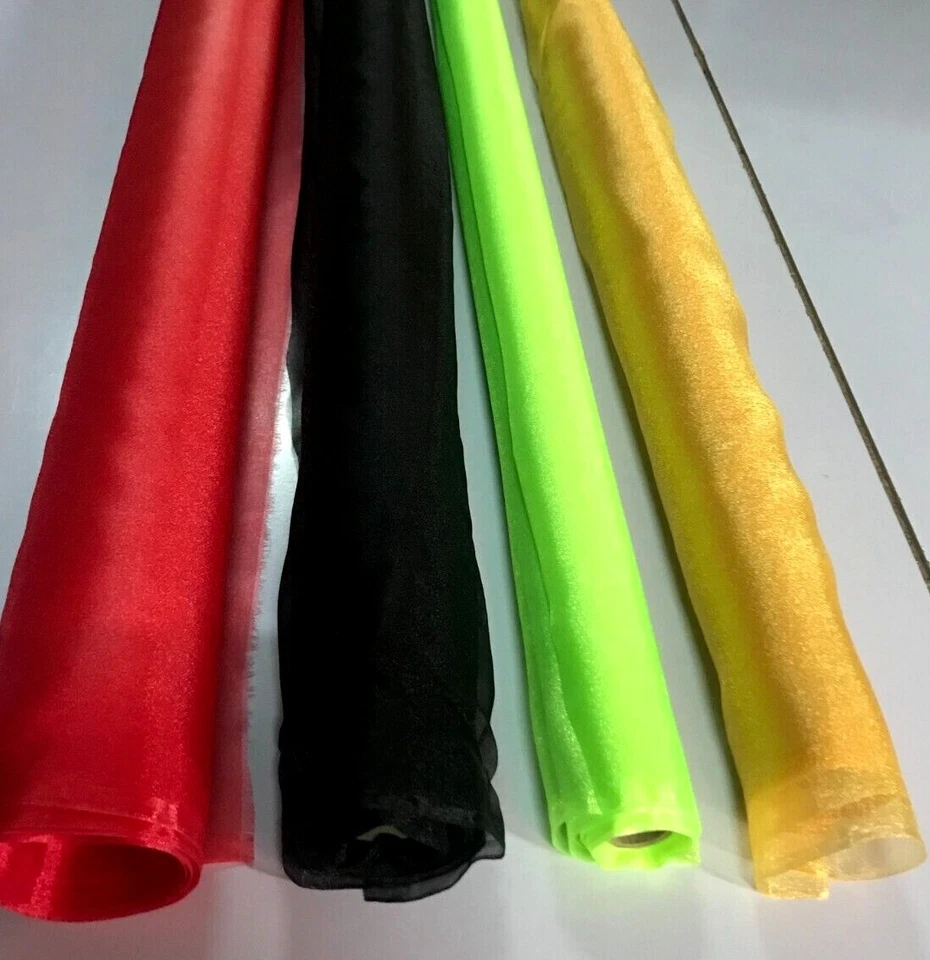 BEAUTIFUL SHEER CRYSTAL ORGANZA FABRIC : 112cm WIDE : $4.50 PER METRE : #OR01 - Image 1 of 1