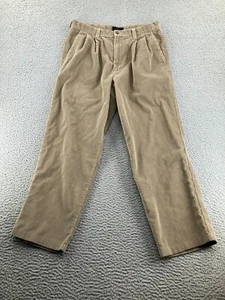 Vintage Bill Blass Corduroy Pants Mens 34x30 Beige Black Label Classics - Picture 1 of 18