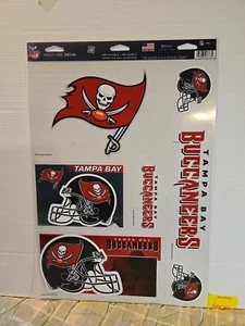 Hoja de calcomanías ULTRA adhesivas para ventana de coche TAMPA BAY BUCCANEERS 11" X 17" - Imagen 1 de 6