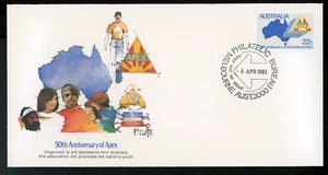 AUSTRALIA 1981 FIRST DAY COVER, 50th ANNIVERSARY OF APEX !! N02 - Picture 1 of 2