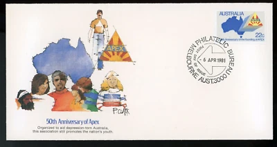 AUSTRALIA 1981 FIRST DAY COVER, 50th ANNIVERSARY OF APEX !! N02 - Image 1 of 2