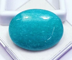 49.85 Ct Loose Gemstone Natural Amazonite Polished Cabochon With Free Gift - Picture 1 of 8