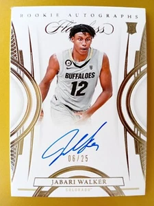 2022 PANINI IMPECCABILE - JABARI WALKER - ROOKIE AUTOGRAFO RC 6/25-#RA-JWA - Foto 1 di 2
