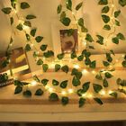 Fake Ivy Leaves with Lights 20LED Fairy Lights Leaf Garland Hanging Decoration