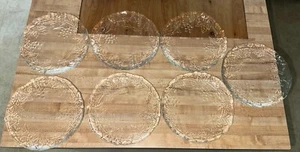 Set of 7 Cristal D Arques-Durand Mallory 7 1/2" Salad Plates Grape Vines - Picture 1 of 4