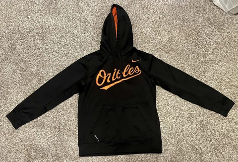 Nike Baltimore Orioles MLB Black Hoodie Sweatshirt Therma Fit - Size Men’s Small Cover