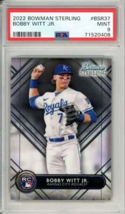 2022 Topps Bowman Sterling Bobby Witt Jr. RC #BSR37 PSA 9 MINT Royals - Picture 1 of 2