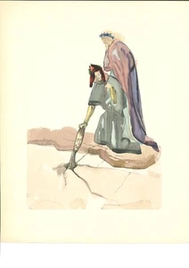 SALVADOR DALI PRINT + ORIG. TEXT - L'Enfer/Hell 32 aus der Göttlichen Komödie - Bild 1 von 3