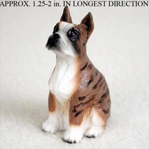 Boxer Mini Hand Painted Figurine Brindle - Picture 1 of 1