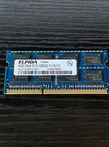 Elpida 4GB 2Rx8 PC3-12800S-11-10-F3 EBJ41UF8DU0-GN-F Laptop Memory RAM - Picture 1 of 4