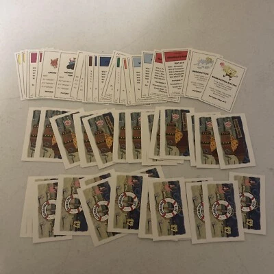 Spongebob SquarePants Monopoly Title Life Preserver Treasure Cards Viacom 2005 - Image 1 of 4