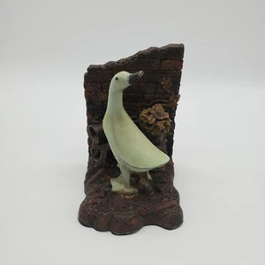 A Duck by a Brick Wall Bookend  - Picture 1 of 8