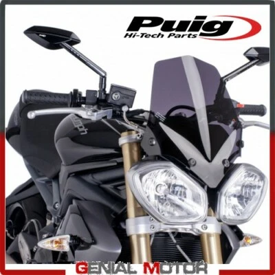 PUIG DARK SMOKE DOME 5658F TRIUMPH SPEED TRIPLE 1050 2011 / 2015 - Image 1 of 2