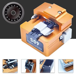 AI-9 Fusion Splicer Kit Optical Fiber Cleaver Cutter S09 with Wast Box USWl - Picture 1 of 7